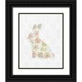 thumbnail image 1 of Kimberly, Allen 12x14 Black Ornate Wood Framed with Double Matting Museum Art Print Titled - Latice Bunny 3, 1 of 4