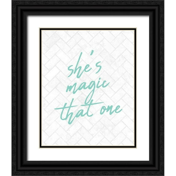 Kimberly, Allen 12x14 Black Ornate Wood Framed with Double Matting Museum Art Print Titled - Magic