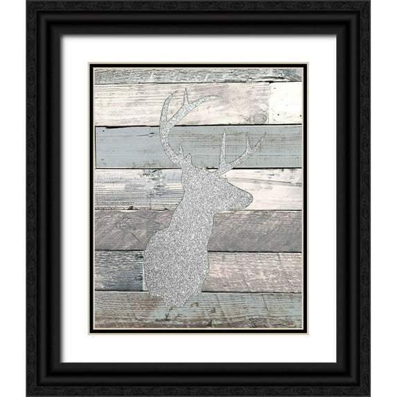 Kimberly, Allen 12x14 Black Ornate Wood Framed with Double Matting Museum Art Print Titled - Silhouette