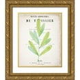 thumbnail image 1 of Kimberly, Allen 12x14 Gold Ornate Wood Framed with Double Matting Museum Art Print Titled - Botanical Pages 3, 1 of 4