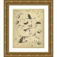 thumbnail image 1 of Kimberly, Allen 12x14 Gold Ornate Wood Framed with Double Matting Museum Art Print Titled - Butterflies in Flight 2, 1 of 4