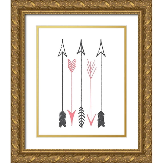 Kimberly, Allen 12x14 Gold Ornate Wood Framed with Double Matting Museum Art Print Titled - Have Courage 2
