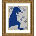 thumbnail image 1 of Kimberly, Allen 12x14 Gold Ornate Wood Framed with Double Matting Museum Art Print Titled - Rawr Tracks 1, 1 of 4