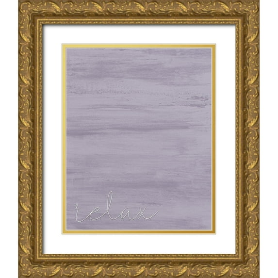 Kimberly, Allen 12x14 Gold Ornate Wood Framed with Double Matting Museum Art Print Titled - Relax 1