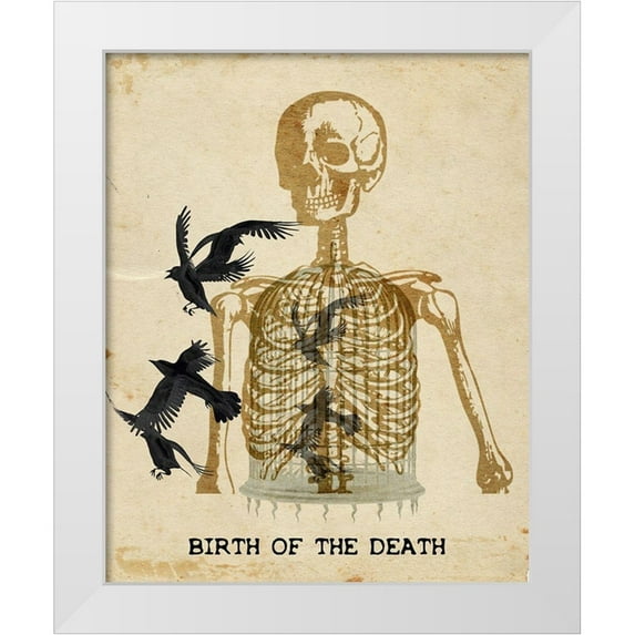 Kimberly, Allen 12x14 White Modern Wood Framed Museum Art Print Titled - Birth of the Death