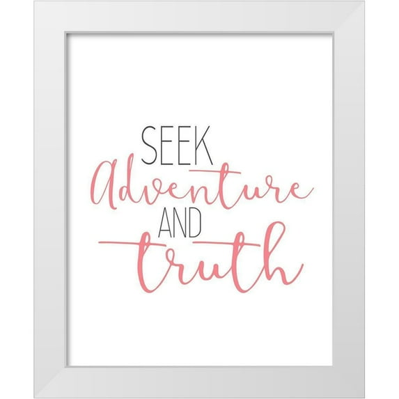 Kimberly, Allen 12x14 White Modern Wood Framed Museum Art Print Titled - Have Courage 3
