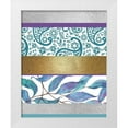 thumbnail image 1 of Kimberly, Allen 12x14 White Modern Wood Framed Museum Art Print Titled - Mixed Teal Purple 1, 1 of 4