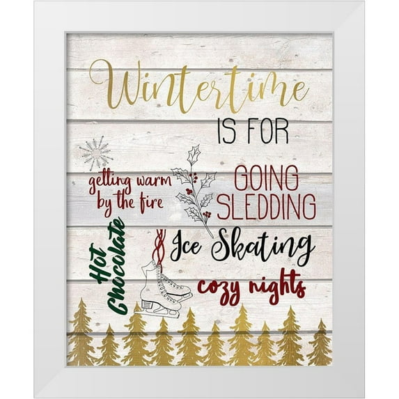 Kimberly, Allen 12x14 White Modern Wood Framed Museum Art Print Titled - Seasons A