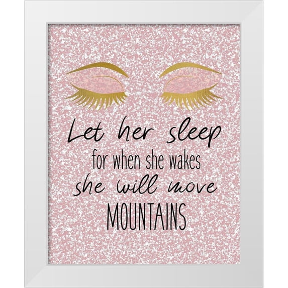Kimberly, Allen 12x14 White Modern Wood Framed Museum Art Print Titled - Sleep