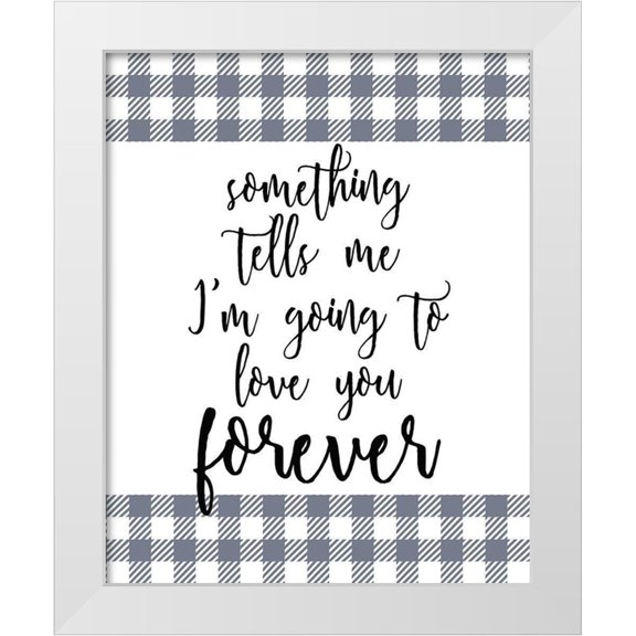 Kimberly, Allen 12x14 White Modern Wood Framed Museum Art Print Titled - Something