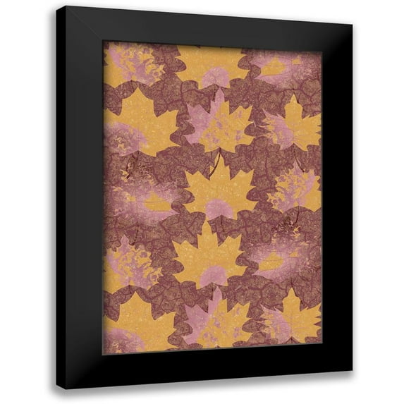 Kimberly, Allen 13x18 Black Modern Framed Museum Art Print Titled - Pattern of Leaves