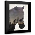 thumbnail image 1 of Kimberly, Allen 13x18 Black Modern Framed Museum Art Print Titled - Starry Night Horse, 1 of 5