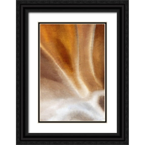 Kimberly, Allen 13x18 Black Ornate Wood Framed with Double Matting Museum Art Print Titled - Copper Wave
