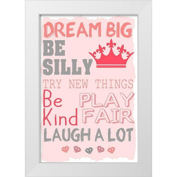 Kimberly, Allen 13x18 White Modern Wood Framed Museum Art Print Titled - Laugh a Lot