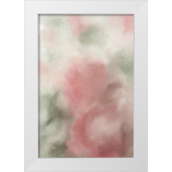 Kimberly, Allen 13x18 White Modern Wood Framed Museum Art Print Titled - Roses in Bloom