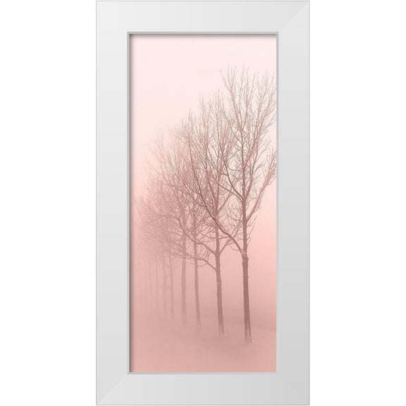 Kimberly, Allen 13x24 White Modern Wood Framed Museum Art Print Titled - Pinkest Dawn 1
