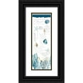 thumbnail image 1 of Kimberly, Allen 13x32 Black Ornate Wood Framed with Double Matting Museum Art Print Titled - Coral Cove Blue, 1 of 4