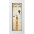 thumbnail image 1 of Kimberly, Allen 13x32 White Modern Wood Framed Museum Art Print Titled - Hello Travel 1, 1 of 4