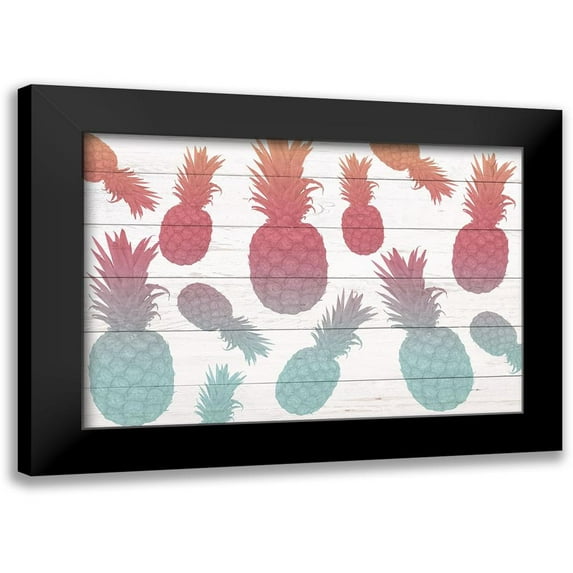 Kimberly, Allen 14x11 Black Modern Framed Museum Art Print Titled - Pinneapple Ombre