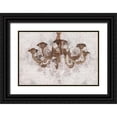 thumbnail image 1 of Kimberly, Allen 14x11 Black Ornate Wood Framed with Double Matting Museum Art Print Titled - Blush Chandelier V2, 1 of 4