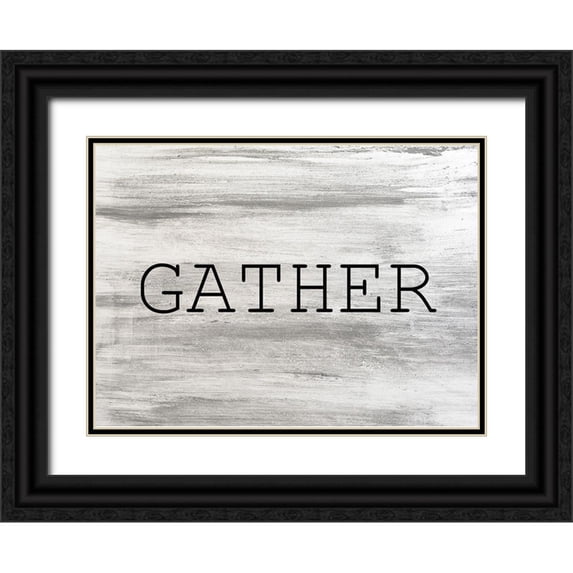 Kimberly, Allen 14x11 Black Ornate Wood Framed with Double Matting Museum Art Print Titled - Gather