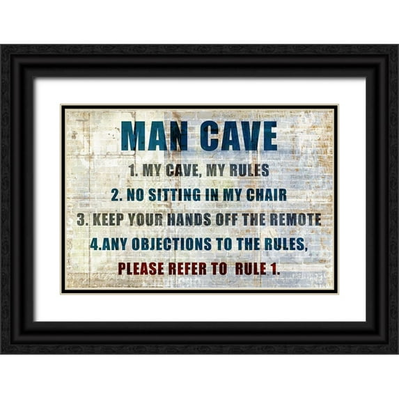 Kimberly, Allen 14x11 Black Ornate Wood Framed with Double Matting Museum Art Print Titled - My Rules