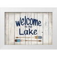 thumbnail image 1 of Kimberly, Allen 14x11 White Modern Wood Framed Museum Art Print Titled - Welcome to the Lake, 1 of 4