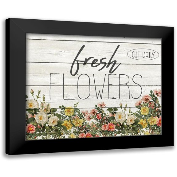 Kimberly, Allen 14x12 Black Modern Framed Museum Art Print Titled - Fresh Flowers