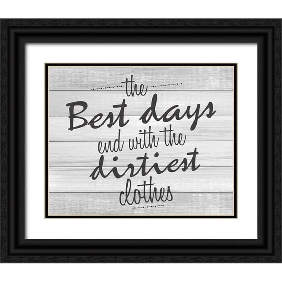 Kimberly, Allen 14x12 Black Ornate Wood Framed with Double Matting Museum Art Print Titled - The Best Days