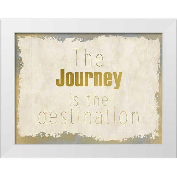 Kimberly, Allen 14x12 White Modern Wood Framed Museum Art Print Titled - LIfes Journey 1