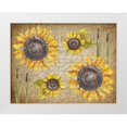 thumbnail image 1 of Kimberly, Allen 14x12 White Modern Wood Framed Museum Art Print Titled - Sunflower Day, 1 of 4