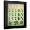 thumbnail image 1 of Kimberly, Allen 14x18 Black Modern Framed Museum Art Print Titled - Lucky Lucky Lucky, 1 of 5