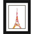 thumbnail image 1 of Kimberly, Allen 14x18 Black Ornate Wood Framed with Double Matting Museum Art Print Titled - Eiffel Flowers, 1 of 4