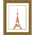 thumbnail image 1 of Kimberly, Allen 14x18 Gold Ornate Wood Framed with Double Matting Museum Art Print Titled - Eiffel Flowers, 1 of 4