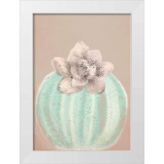 Kimberly, Allen 14x18 White Modern Wood Framed Museum Art Print Titled - Cactus Believe 2B