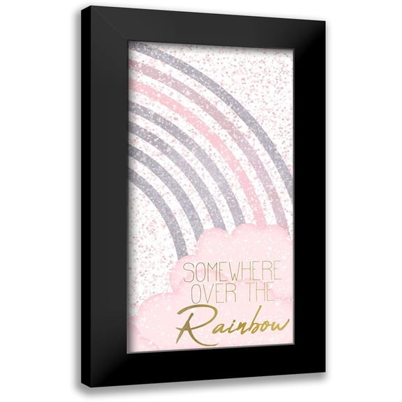 Kimberly, Allen 14x24 Black Modern Framed Museum Art Print Titled - Somewhere Over The Rainbow 1 v2