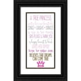thumbnail image 1 of Kimberly, Allen 14x24 Black Ornate Wood Framed with Double Matting Museum Art Print Titled - A Princess 1, 1 of 4
