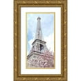thumbnail image 1 of Kimberly, Allen 14x24 Gold Ornate Wood Framed with Double Matting Museum Art Print Titled - Paris in Bloom 1, 1 of 4
