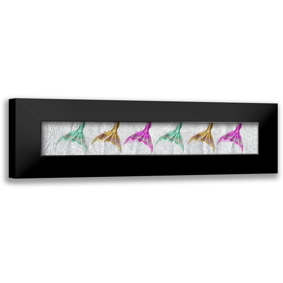 Kimberly, Allen 14x6 Black Modern Framed Museum Art Print Titled - Mermaid Tails 2