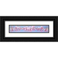 thumbnail image 1 of Kimberly, Allen 14x6 Black Ornate Wood Framed with Double Matting Museum Art Print Titled - Pink Blossoms, 1 of 4