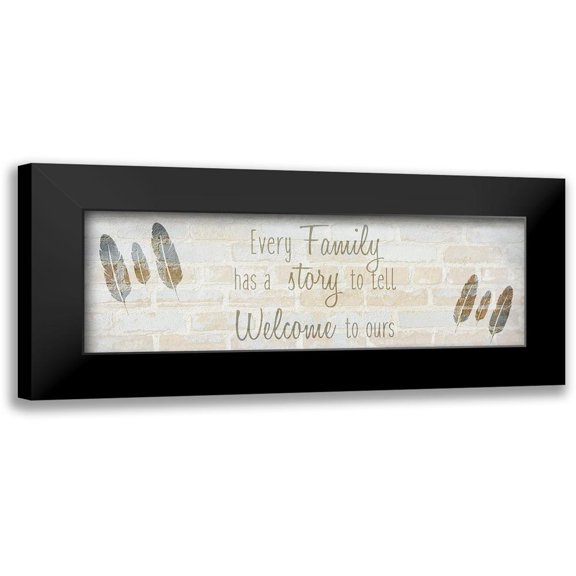 Kimberly, Allen 14x7 Black Modern Framed Museum Art Print Titled - Family E