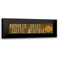 thumbnail image 1 of Kimberly, Allen 14x7 Black Modern Framed Museum Art Print Titled - Pumpkin Spice, 1 of 5