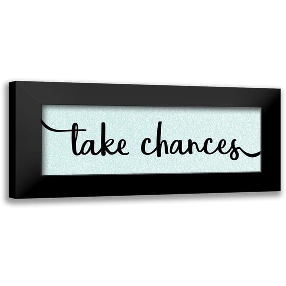 Kimberly, Allen 14x7 Black Modern Framed Museum Art Print Titled - Take Chances
