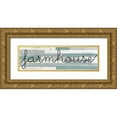 thumbnail image 1 of Kimberly, Allen 14x7 Gold Ornate Wood Framed with Double Matting Museum Art Print Titled - Farmhouse Panel, 1 of 4