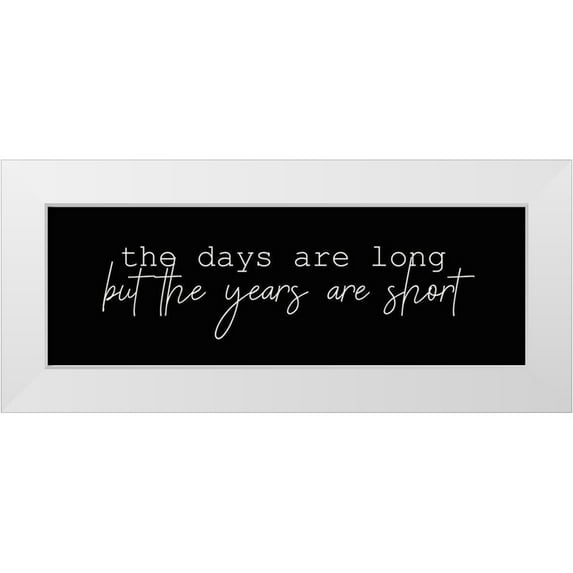 Kimberly, Allen 14x7 White Modern Wood Framed Museum Art Print Titled - The Days