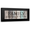 thumbnail image 1 of Kimberly, Allen 14x8 Black Modern Framed Museum Art Print Titled - Family Heart, 1 of 5