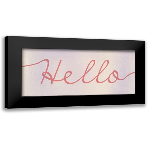 Kimberly, Allen 14x8 Black Modern Framed Museum Art Print Titled - Hello