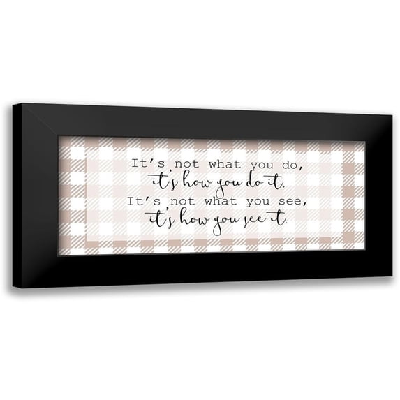 Kimberly, Allen 14x8 Black Modern Framed Museum Art Print Titled - How You See It