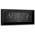 thumbnail image 1 of Kimberly, Allen 14x8 Black Modern Framed Museum Art Print Titled - Joshua 24 15, 1 of 5