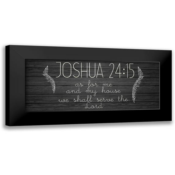Kimberly, Allen 14x8 Black Modern Framed Museum Art Print Titled - Joshua 24 15